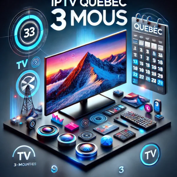 Image promotionnelle pour IPTV Quebec - Abonnement 3 Mois